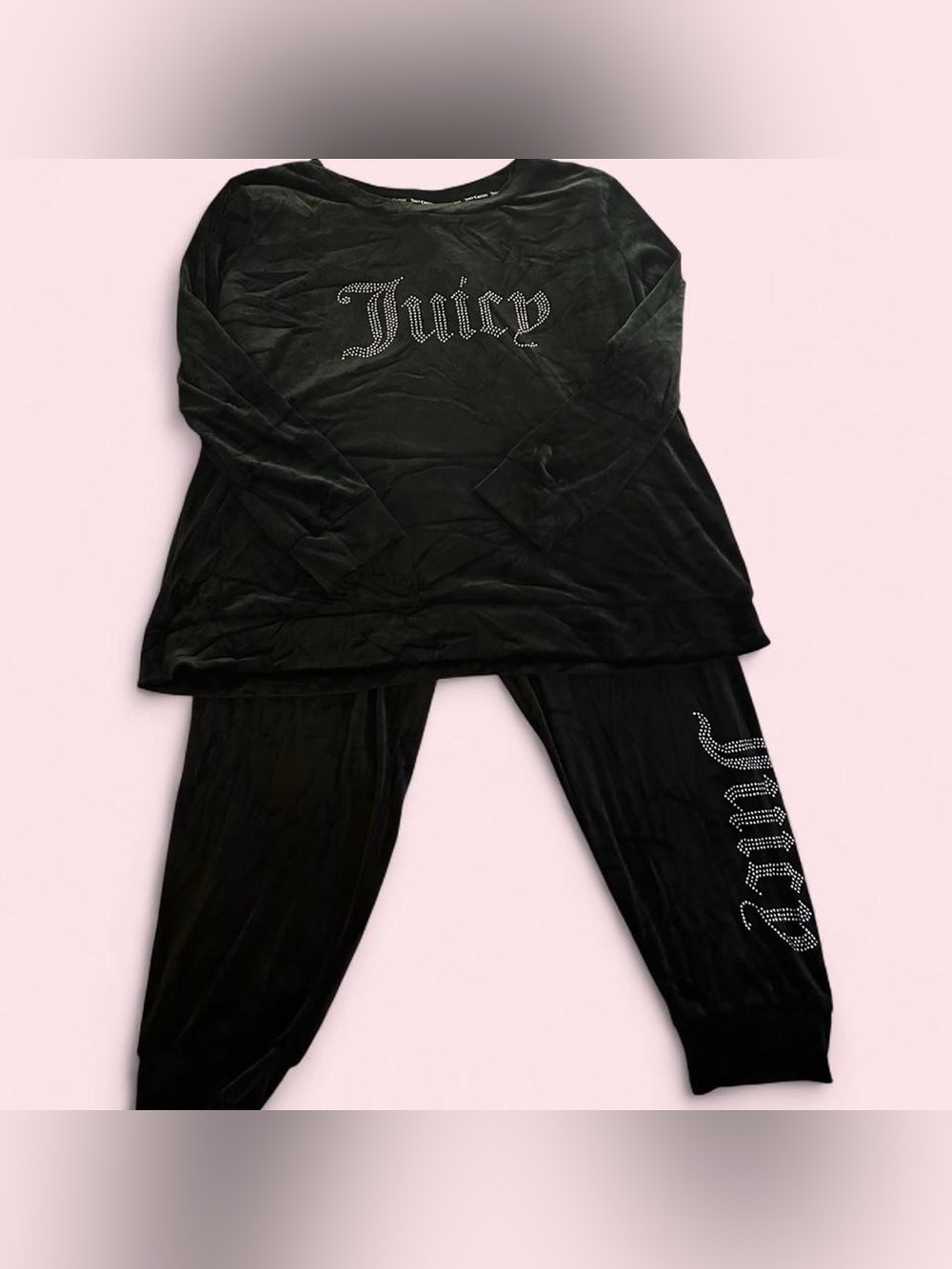 🖤Juicy Couture Black Velour Tracksuit2XL🖤